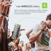 EBS-508 Portable Waterproof Outdoor Subwoofer Wireless Bluetooth Speaker (Green) Eurekaonline