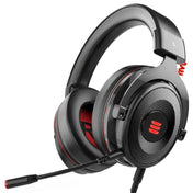 EKSA E900 Pro 7.1 Gaming Wire-Controlled Head-mounted USB Luminous Gaming Headset with Microphone(Black) Eurekaonline