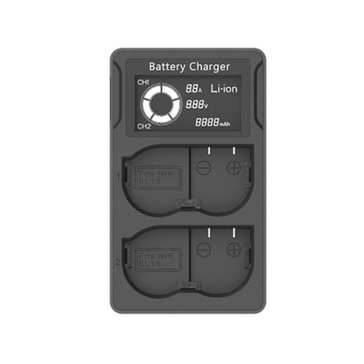 EL15 USB LCD Dual Charge SLR Camera Battery Charger Eurekaonline