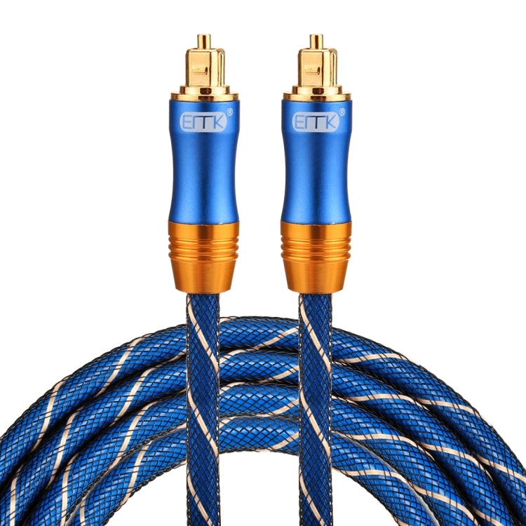EMK LSYJ-A 2m OD6.0mm Gold Plated Metal Head Toslink Male to Male Digital Optical Audio Cable Eurekaonline