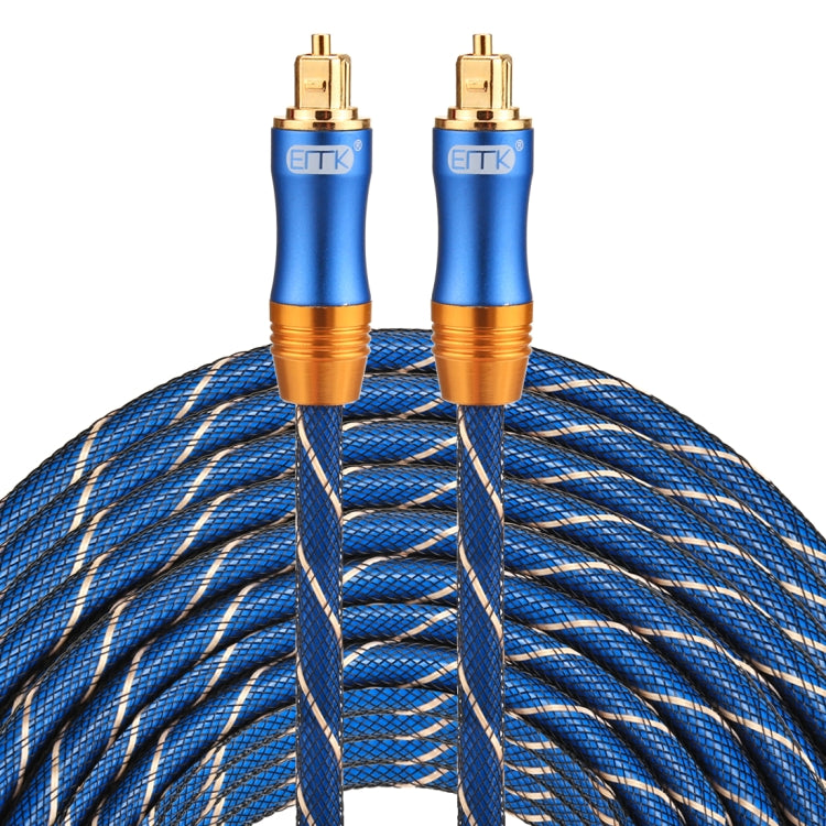 EMK LSYJ-A 30m OD6.0mm Gold Plated Metal Head Toslink Male to Male Digital Optical Audio Cable Eurekaonline