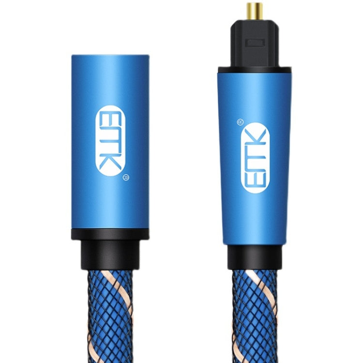 EMK Male To Female SPDIF Paired Digital Optical Audio Extension Cable, Cable Length: 1.5m (Blue) Eurekaonline