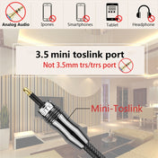 EMK OD6.0mm 3.5mm Digital Sound Toslink to Mini Toslink Digital Optical Audio Cable, Length:1.5m Eurekaonline