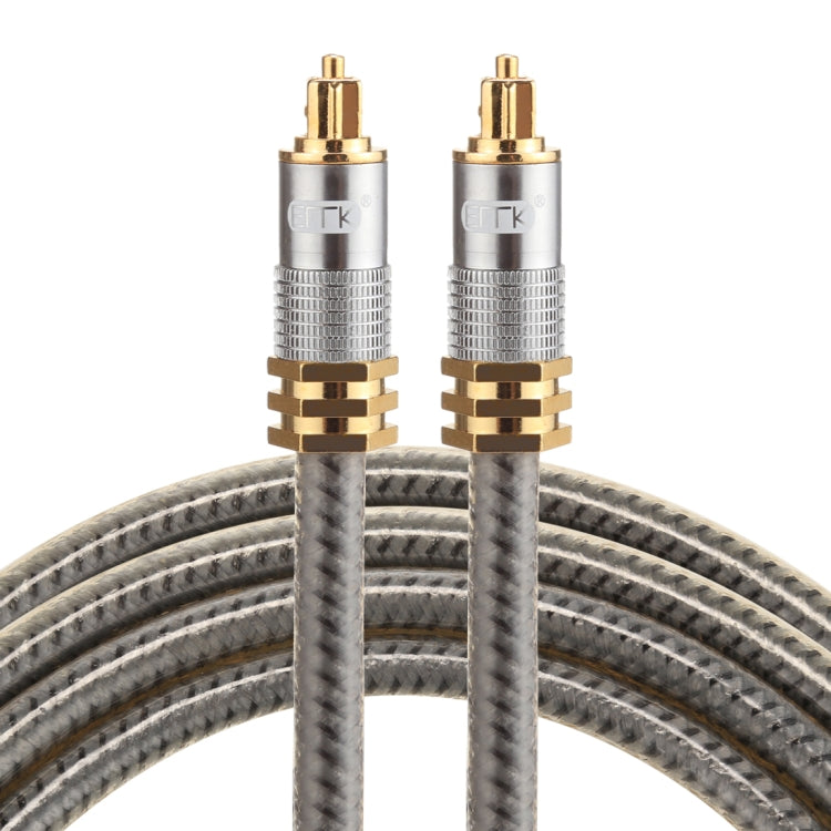 EMK YL-A 1.5m OD8.0mm Gold Plated Metal Head Toslink Male to Male Digital Optical Audio Cable Eurekaonline