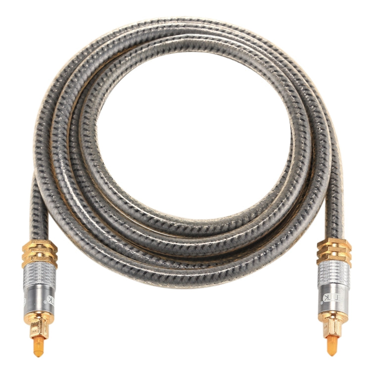 EMK YL-A 1.5m OD8.0mm Gold Plated Metal Head Toslink Male to Male Digital Optical Audio Cable Eurekaonline