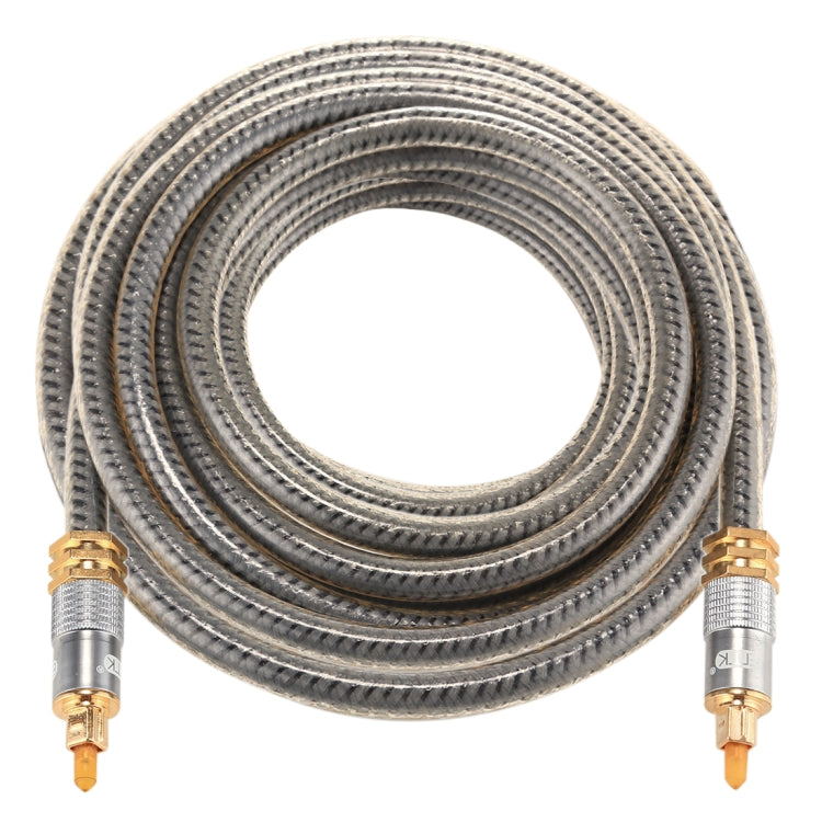EMK YL-A 5m OD8.0mm Gold Plated Metal Head Toslink Male to Male Digital Optical Audio Cable Eurekaonline