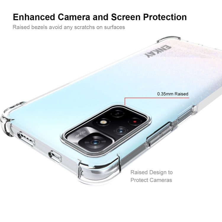 ENKAY For Redmi Note 11 5G Transparent TPU Shockproof Case Eurekaonline