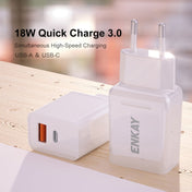 ENKAY Hat-Prince T030 18W 3A PD+QC 3.0 Fast Charging Travel Charger Power Adapter, EU Plug Eurekaonline