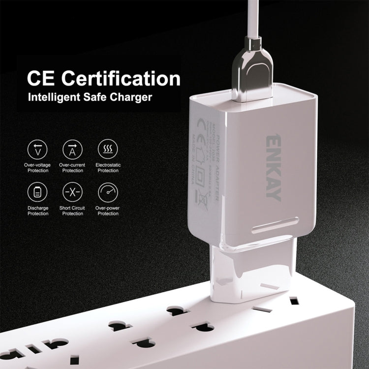 ENKAY Hat-Prince T030 18W 3A PD+QC 3.0 Fast Charging Travel Charger Power Adapter, EU Plug Eurekaonline