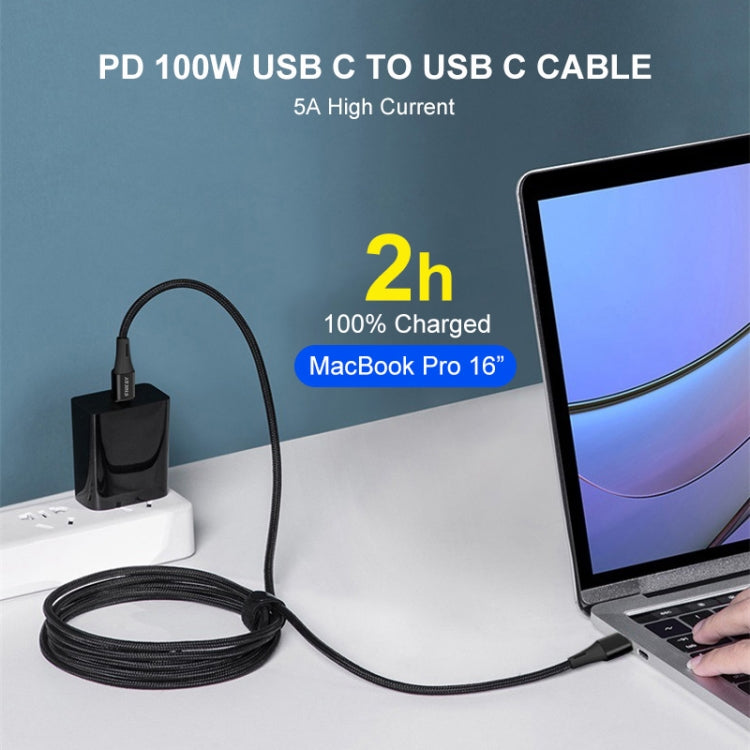 ENKAY PD100W 5A USB-C / Type-C to Type-C Fast Charging Cable with E-Marker, Length:1m Eurekaonline