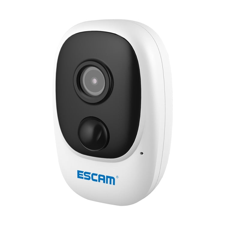 ESCAM G08 HD 1080P IP65 Waterproof PIR IP Camera with Solar Panel, Support TF Card / Night Vision / Two-way Audio (White) Eurekaonline