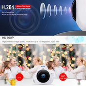 ESCAM Q8 960P 360 Degrees Fisheye Lens 1.3MP WiFi IP Camera, Support Motion Detection / Night Vision, IR Distance: 5-10m, EU Plug(White) Eurekaonline