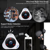 ESCAM Q8 960P 360 Degrees Fisheye Lens 1.3MP WiFi IP Camera, Support Motion Detection / Night Vision, IR Distance: 5-10m, EU Plug(White) Eurekaonline