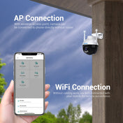 ESCAM QF300 4MP Smart WiFi IP Camera Support AI Humanoid Detection/Auto Tracking/Cloud Storage/Two-way Voice Night Vision, Plug Type:US Plug Eurekaonline