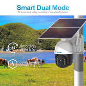 ESCAM QF724 3MP 24h Recording Cloud Storage PT 4G PIR Alarm IP Camera with Solar Panel, European Signal Bands Eurekaonline