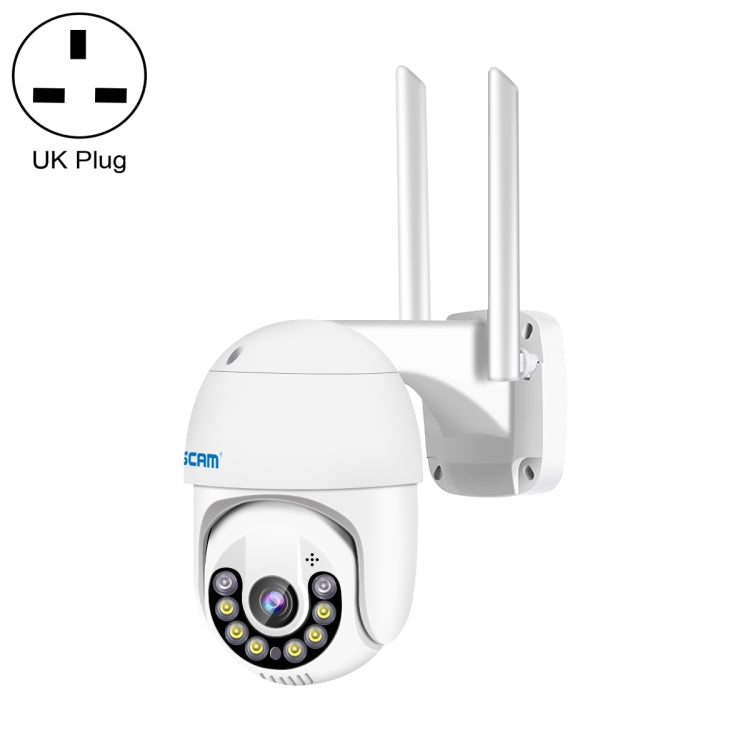 ESCAM QF800 H.265X 8MP AI Humanoid Detection Auto Tracking Waterproof WiFi IP Camera,UK Plug (White) Eurekaonline
