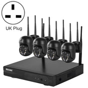 ESCAM WNK614 HD 3.0 Million Pixels 8-channel Wireless + 4IPC Wireless NVR Security System, UK Plug Eurekaonline