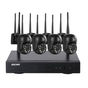 ESCAM WNK614 HD 3.0 Million Pixels 8-channel Wireless + 4IPC Wireless NVR Security System, UK Plug Eurekaonline