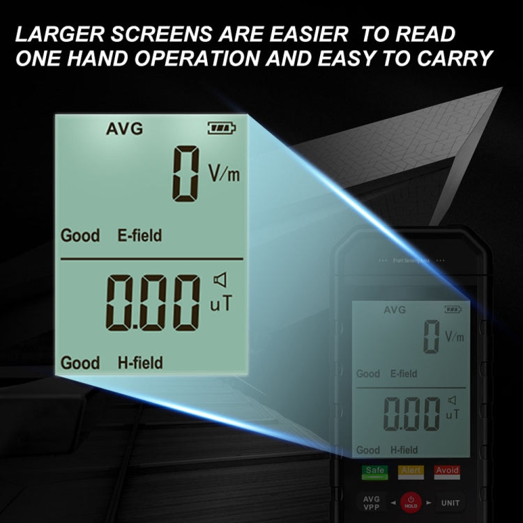 ET925 Large Screen Digital Display Electromagnetic Radiation Detector Eurekaonline