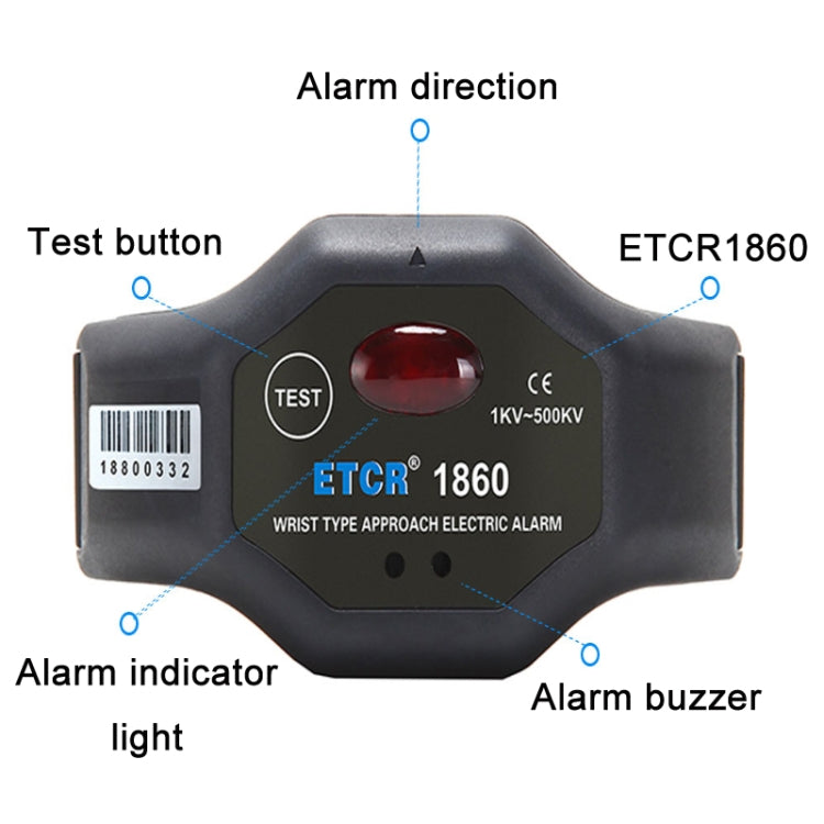 ETCR Non-contact High Voltage Alarm Ellectrician Test Pen, Model: ETCR1860 For Wrist Eurekaonline