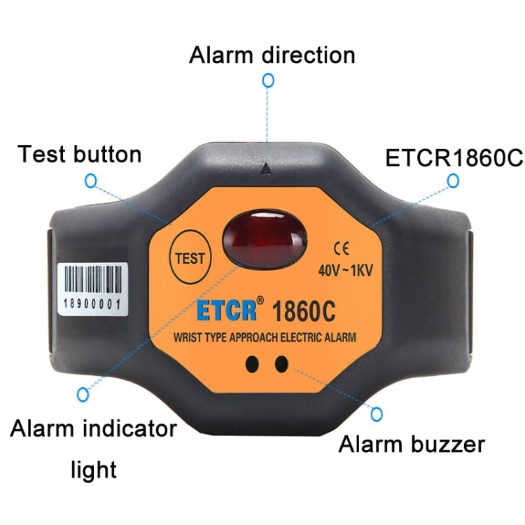 ETCR Non-contact High Voltage Alarm Ellectrician Test Pen, Model: ETCR1860C For Wrist Eurekaonline