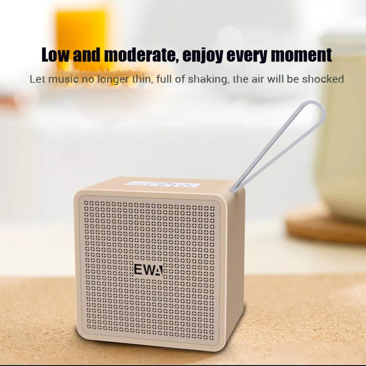 EWA A105 High Hidelity Bluetooth Speaker, Small Size High  Power Bass, TWS Bluetooth Technology Support TF(Rose Gold) Eurekaonline