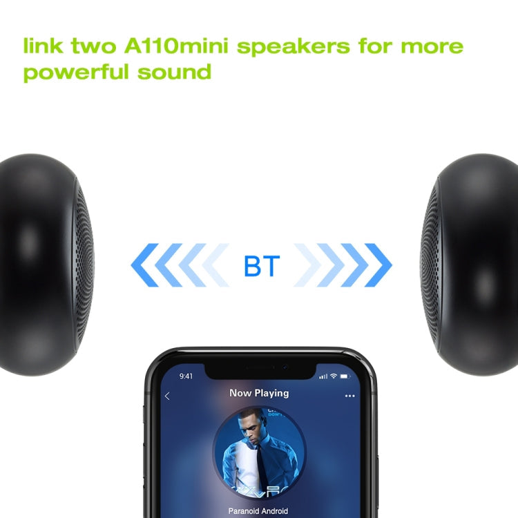 EWA A110mini High Hidelity Bluetooth Speaker Small Size High Power Bass, TWS Bluetooth Technology, Support TF(Red) Eurekaonline