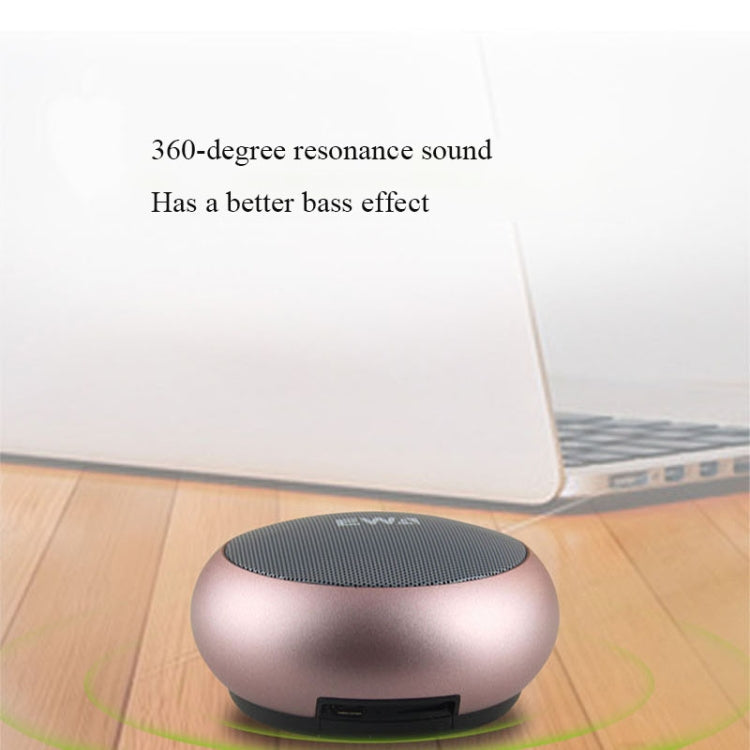 EWA A110mini High Hidelity Bluetooth Speaker Small Size High Power Bass, TWS Bluetooth Technology, Support TF(Rose Gold) Eurekaonline