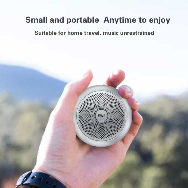 EWA A110mini High Hidelity Bluetooth Speaker Small Size High Power Bass, TWS Bluetooth Technology, Support TF(Silver) Eurekaonline