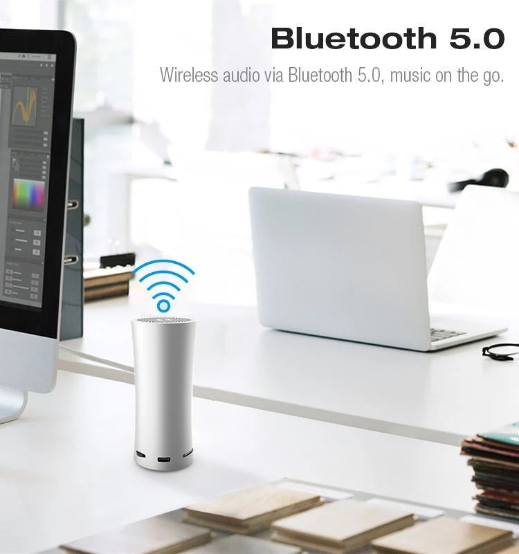 EWA A115 Portable Metal Bluetooth Speaker 105H Power Hifi Stereo Outdoor Subwoofer(Gray) Eurekaonline