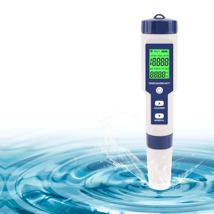 EC 5-in-1 Test Pen Multifunctional Water Quality Detector Eurekaonline