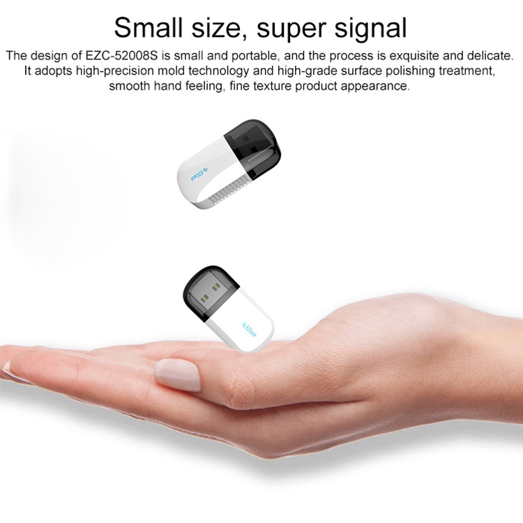 EZCast EZC-5200BS 600Mbps Dual Band WiFi + Bluetooth USB 2.0 Wireless Adapter (White) Eurekaonline