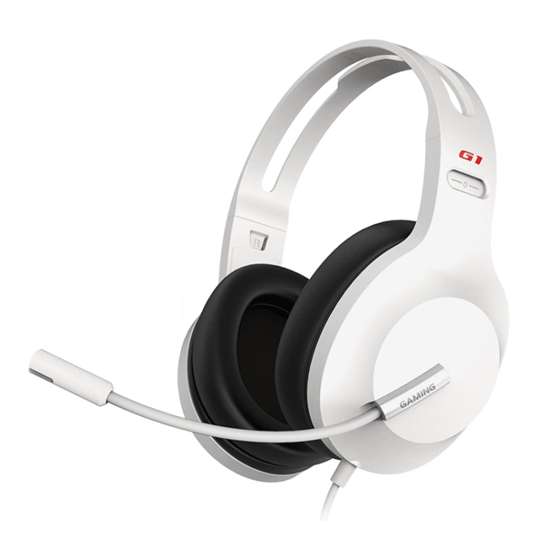 Edifier HECATE G1 Standard Edition Wired Gaming Headset with Anti-noise Microphone, Cable Length: 1.3m(White) Eurekaonline