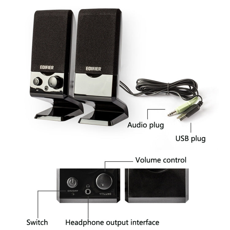 Edifier R10U Mini USB Laptop Speaker(Black) Eurekaonline
