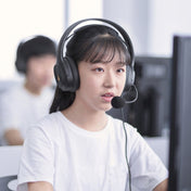 Edifier USB K5000 Mock Exam Headset Online Class Education Oral Training Headset, Cable Length: 2.8m(Black) Eurekaonline
