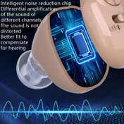 Elderly Sound Amplifier Portable Ear Canal Rechargeable Hearing Aid, Specification: US Plug(Skin Color) Eurekaonline