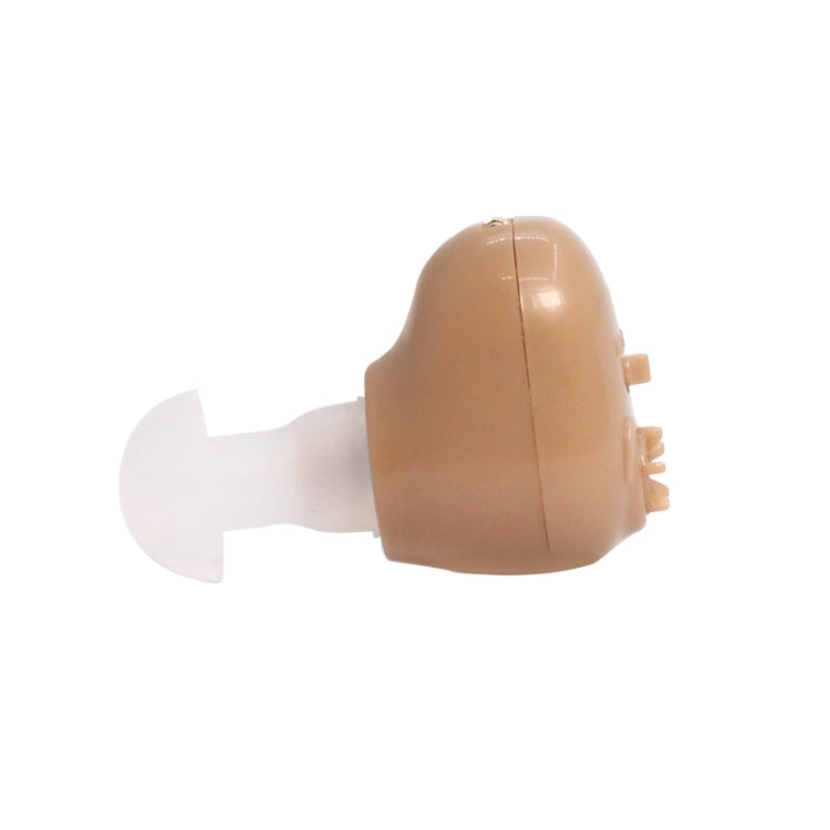 Elderly Sound Amplifier Portable Ear Canal Rechargeable Hearing Aid, Specification: US Plug(Skin Color) Eurekaonline