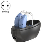 Elderly Use Can Charge Sound Amplifier Hearing Aid, Specification: EU Plug(Blue Double Machine+Black Charging Bin) Eurekaonline