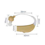 Elderly Use Can Charge Sound Amplifier Hearing Aid, Specification: EU Plug(Skin Color Double Machine+White Charging Bin) Eurekaonline