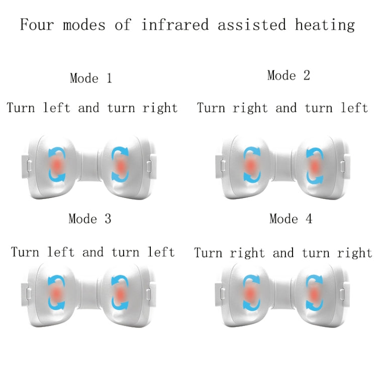 Electric Heating Cervical Massager, Specification: English(White) Eurekaonline