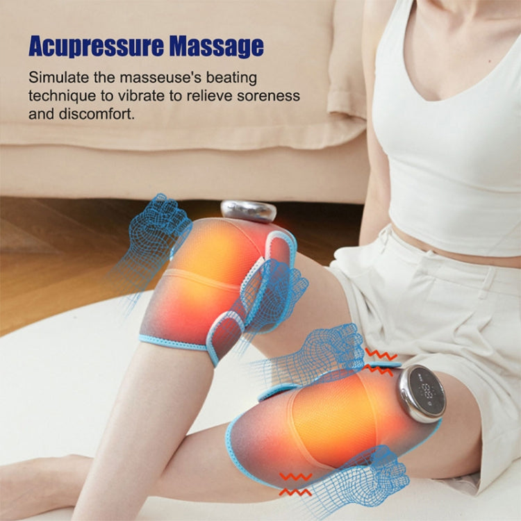 Electric Heating Therapy Knee Warm Knee Pad Brace Massage,Spec: Double Without Vibration Eurekaonline