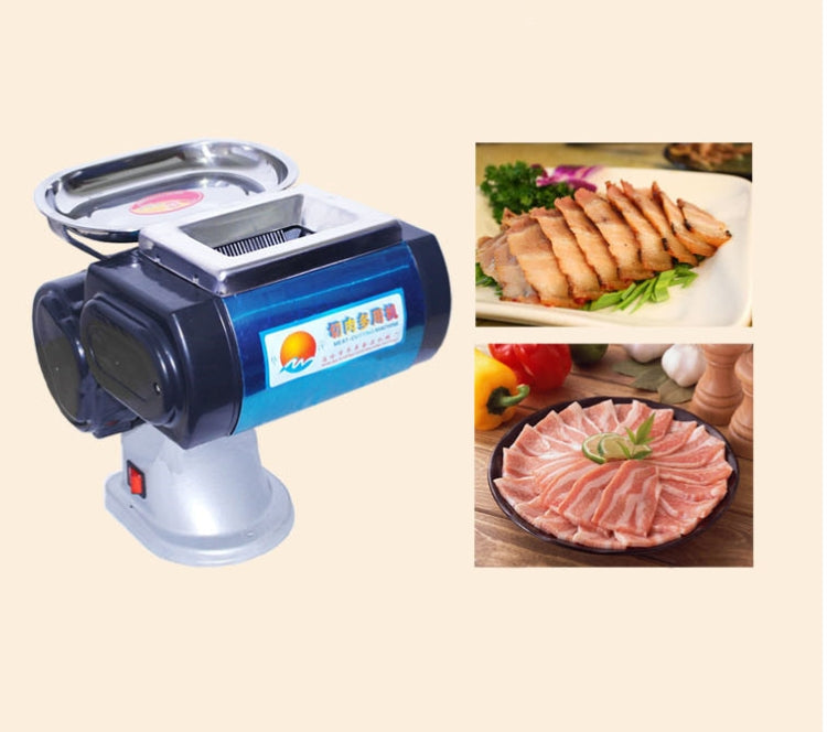 Electrical Meat Slicer Mincer Mini Minced Meat Cutter Grinder Cutting Machine 2.5mm（46 pcs blade） Eurekaonline