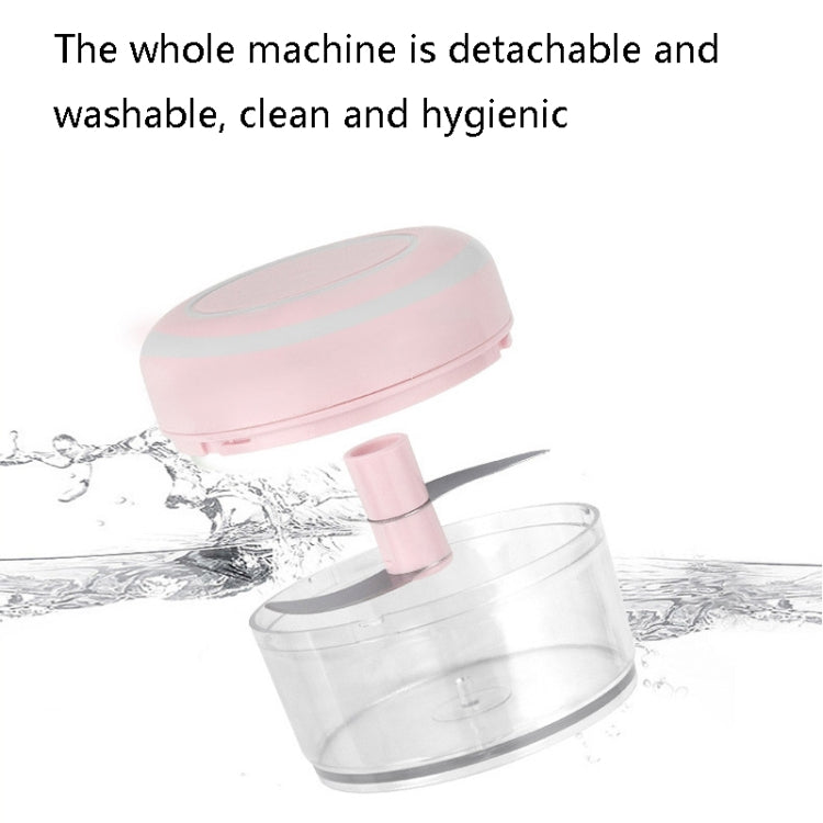 Electrical USB Rechargeable Garlic Mixing Masher Complementary Food Masher Stainless Steel Crushing Garlic Peeling Device Wireless Mini Garlic Cutter(Pink) Eurekaonline