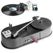 Ezcap613 Mini USB Turntable Turn Plate Vinyl LP to MP3 USB Flash-drive Hot Swapping Converter(Black) Eurekaonline