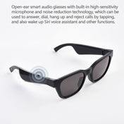 F002 Binaural Mini Smart Call Waterproof Bluetooth Glasses Earphone(Transparent) Eurekaonline