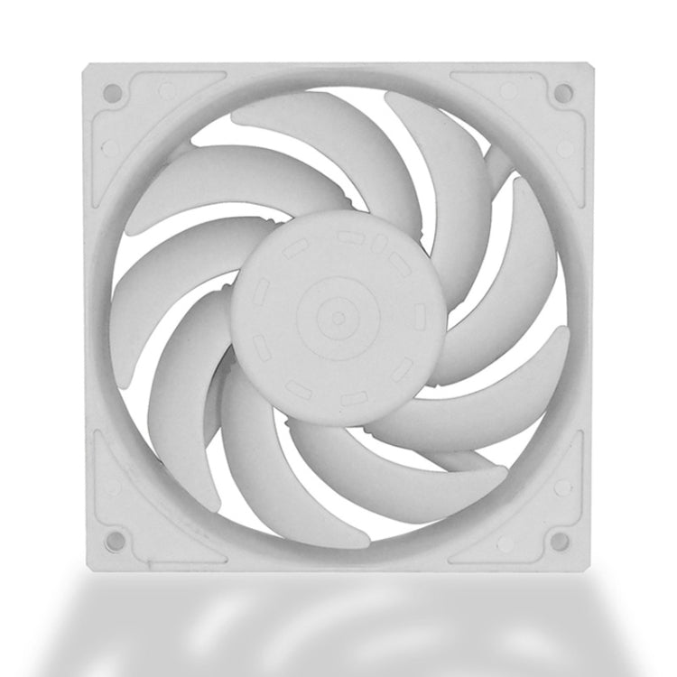F120 Computer CPU Radiator Cooling Fan (White) Eurekaonline