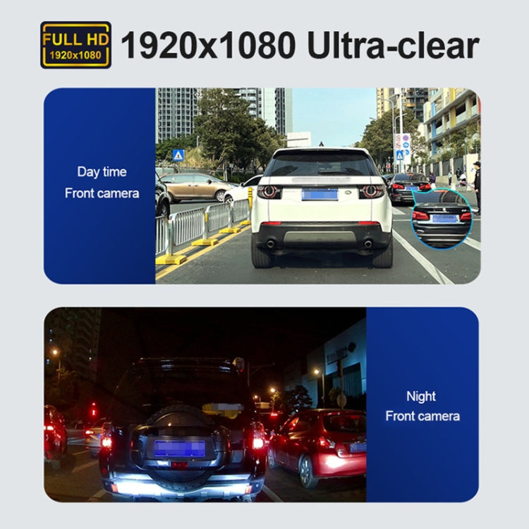 F22 3.16 inch 1080P HD Night Vision WiFi Connected Driving Recorder with Rear View Camera Eurekaonline