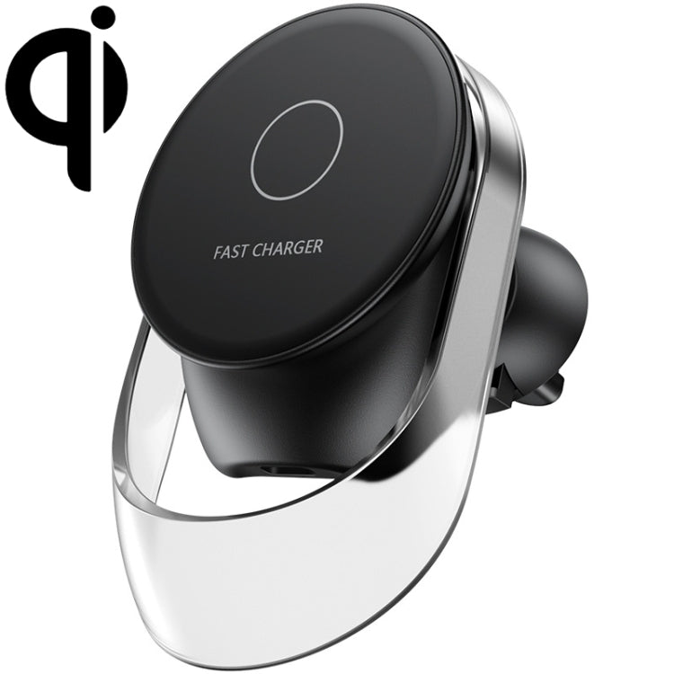 F9189 15W MagSafe Magnetic Car Lighting Wireless Charger(Black) Eurekaonline