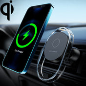 F9199 15W Magnetic Car Wireless Charger Phone Bracket(Black) Eurekaonline