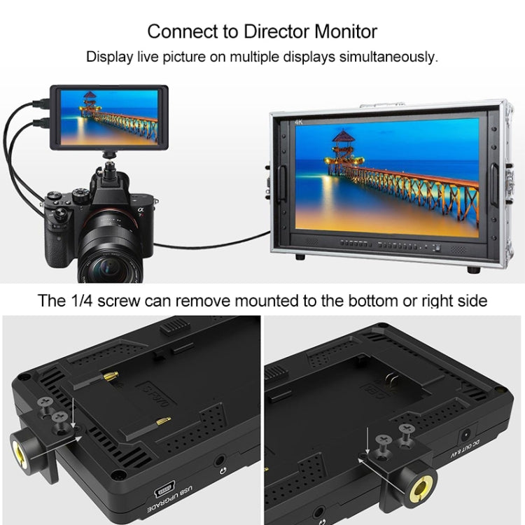 FEELWORLD F5 4K 1920 x 1080 5 inch Camera Field Monitor, Support HDMI Eurekaonline
